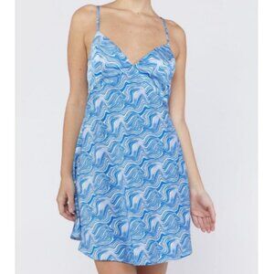 Forever 21 Psychedelic Print Mini Dress Blue – XS